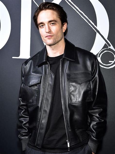 robert pattinson dior leather jacket|robert pattinson t shirt.